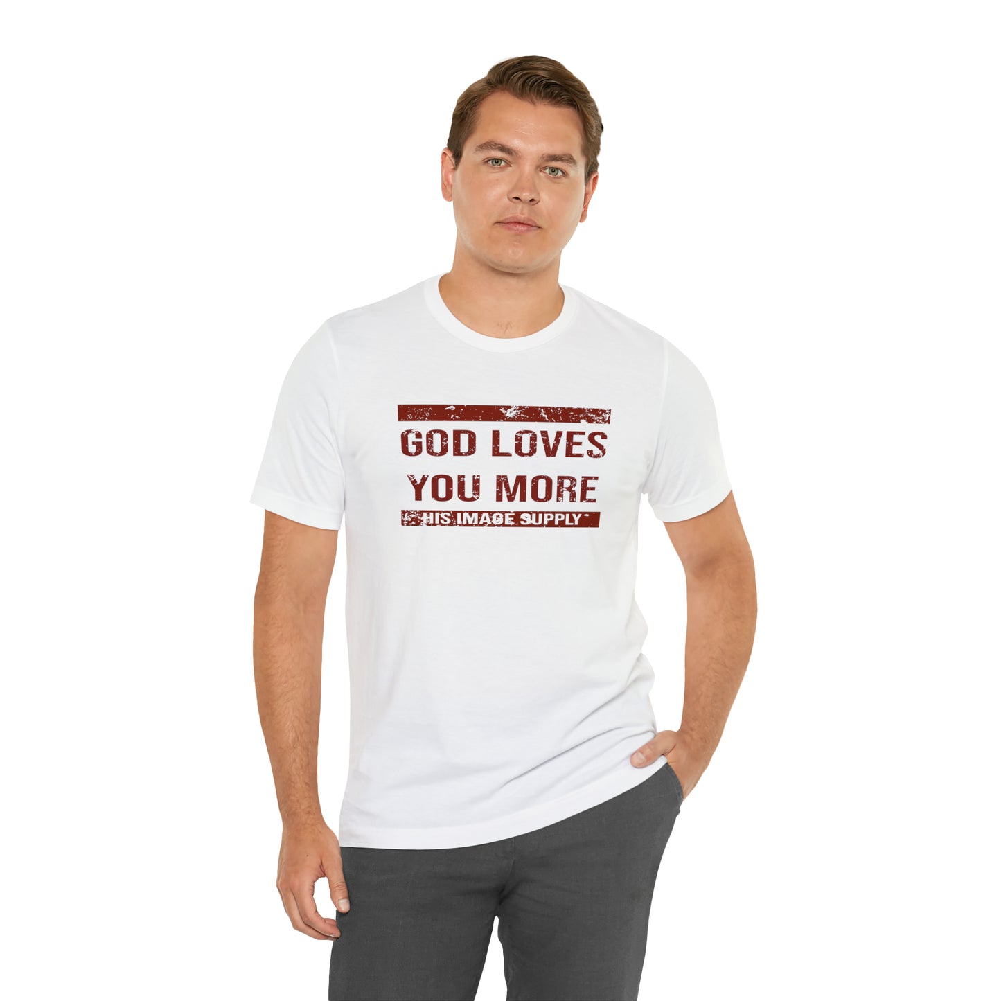 God Loves You More Distressed Tee