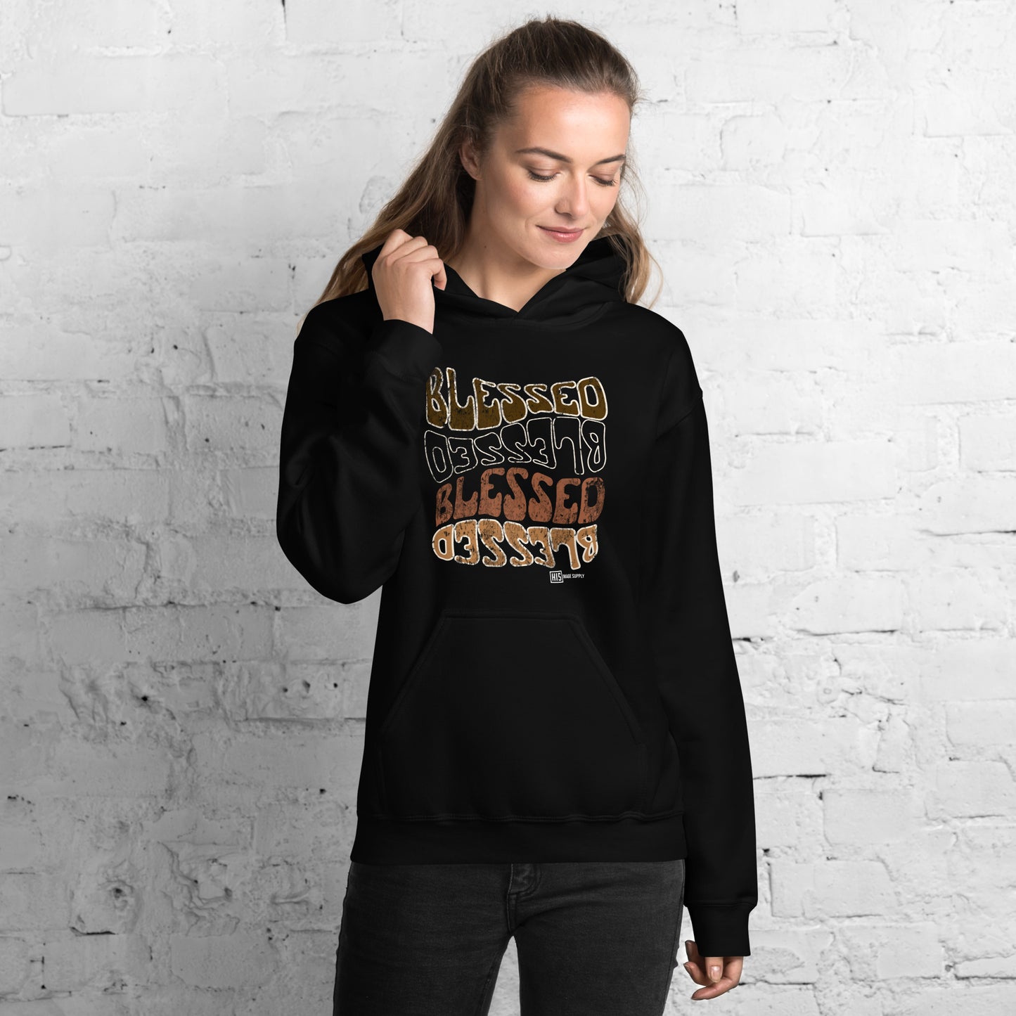 Blessed Warp Reflection Hoodie - Distressed