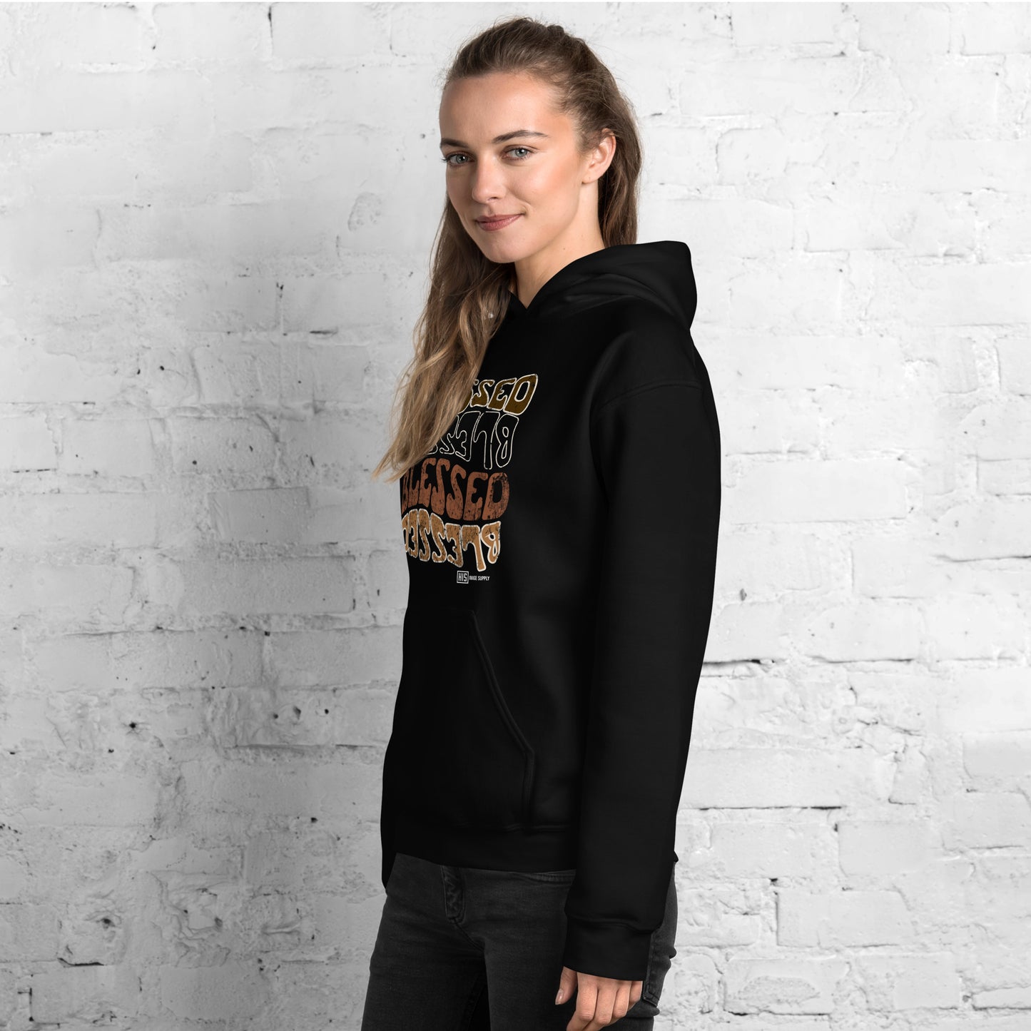 Blessed Warp Reflection Hoodie - Distressed
