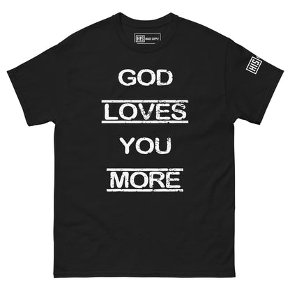 God Loves You More REV tee